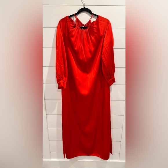 Rosetta Getty red cold shoulder gown - Picture 7 of 14